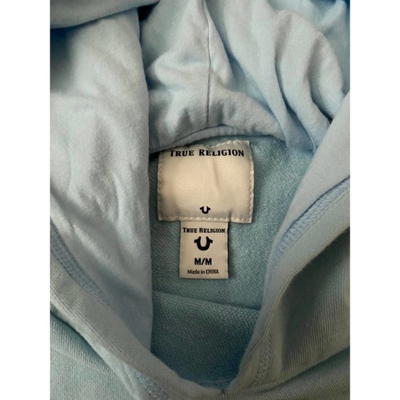 True religion short‎ sleeve hoodie medium - Picture 3 of 4